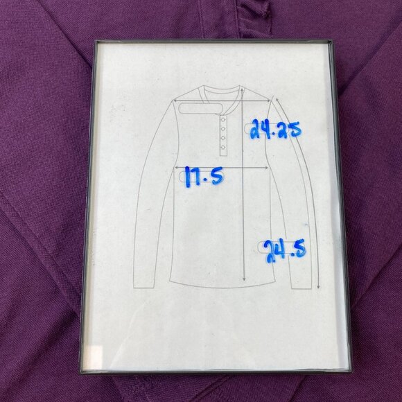 Tory Burch Purple Ruffle Button-Up Top Size Small - Picture 6 of 6